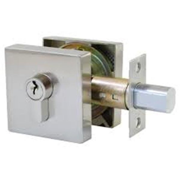 Jako Jako Square Deadbolt; Bright Chrome - Zamak SD01CP